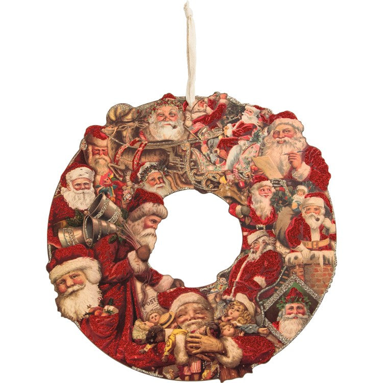 Santa's Postcard Wreath