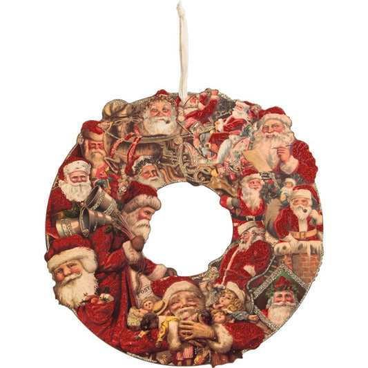Santa's Postcard Wreath