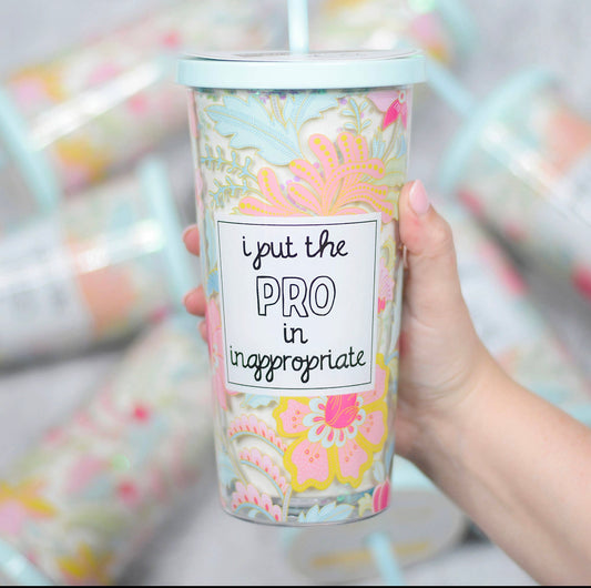 Pro Tumbler with Straw